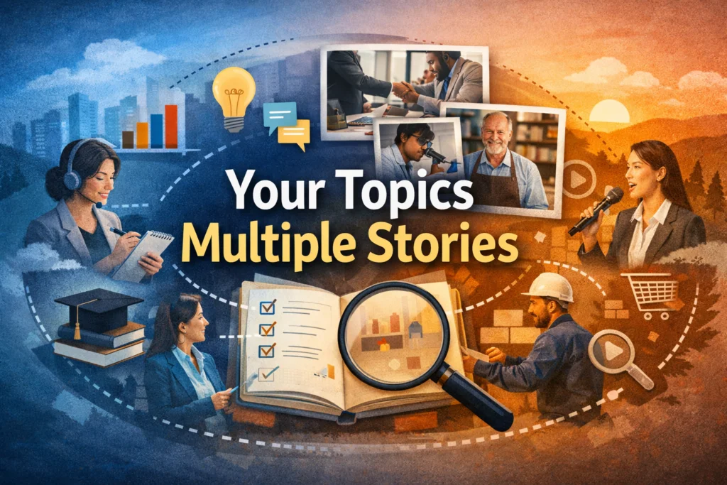 Threads of Thought: Your Topics Multiple Stories