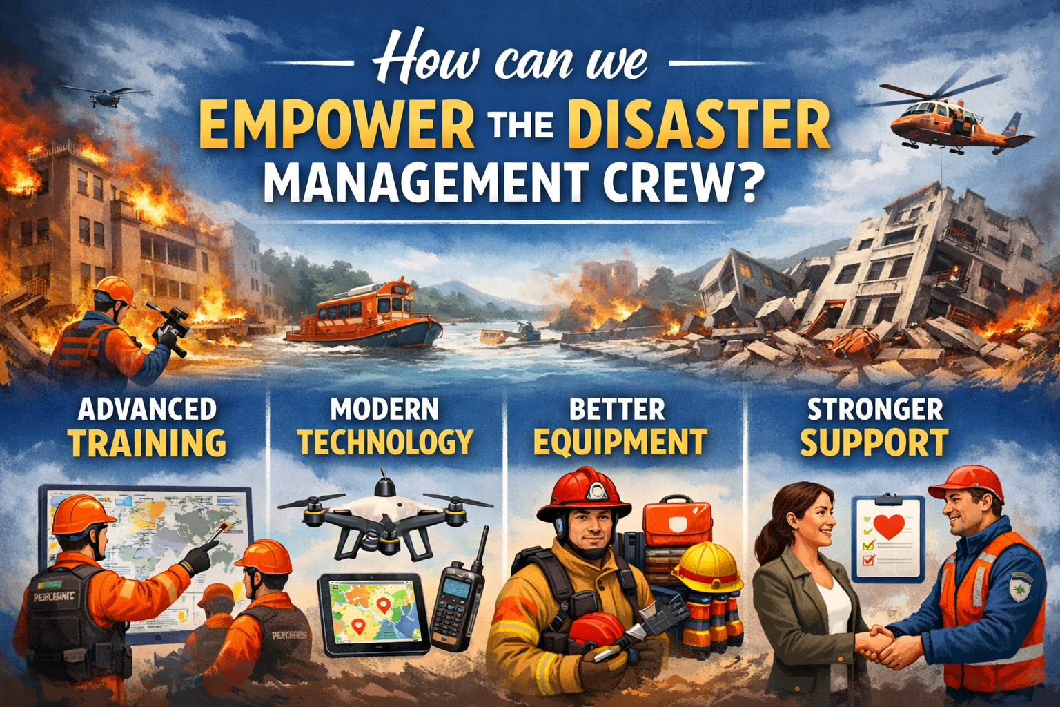 How Can We Empower the Disaster Management Crew to Respond Faster and Save More Lives?